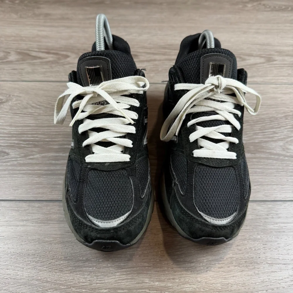 New Balance Womens 990v5 Made in USA Running Shoes Black W990BK5 Size 8.5